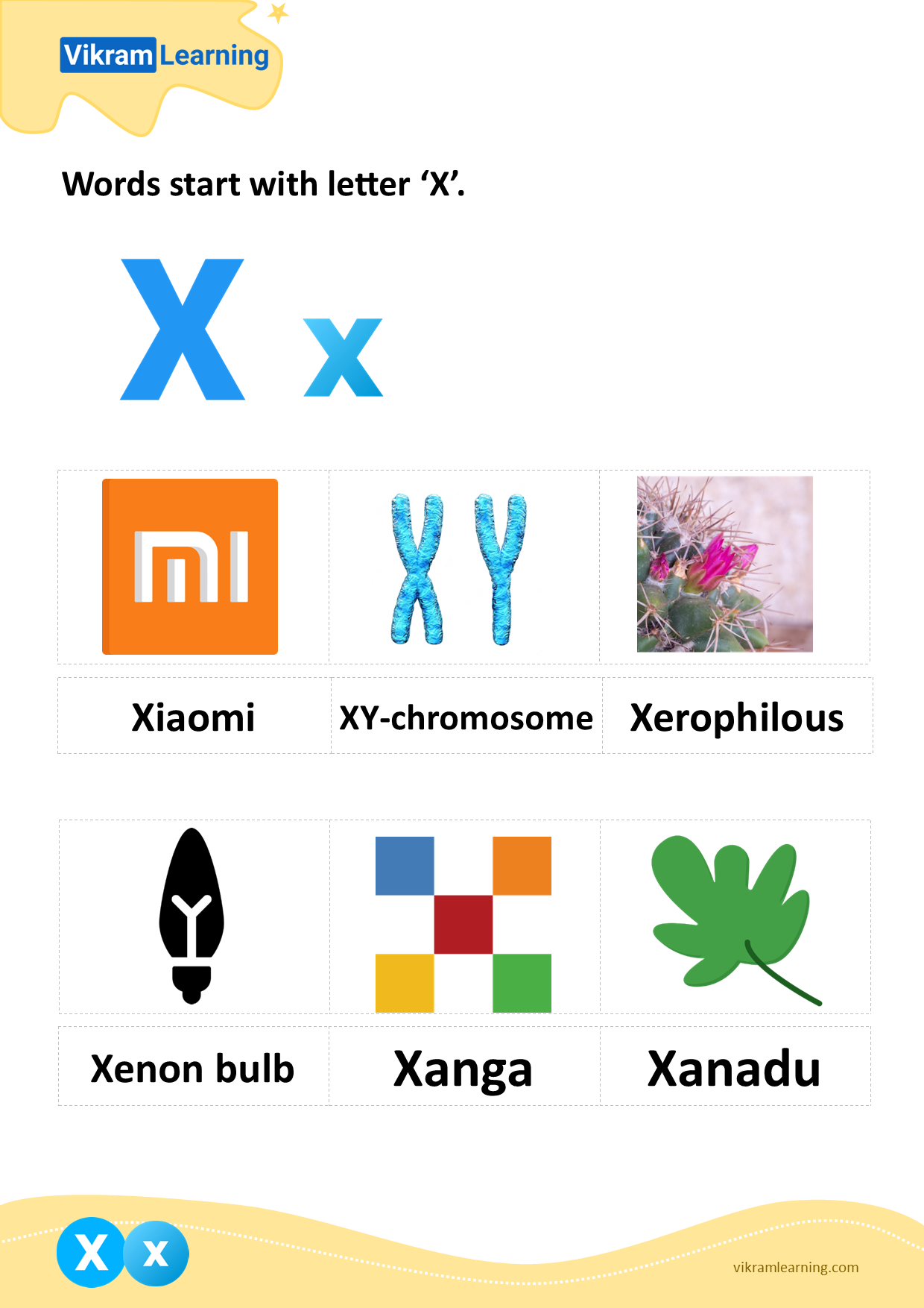 Download X Letter Words Worksheets For Free Vikramlearning