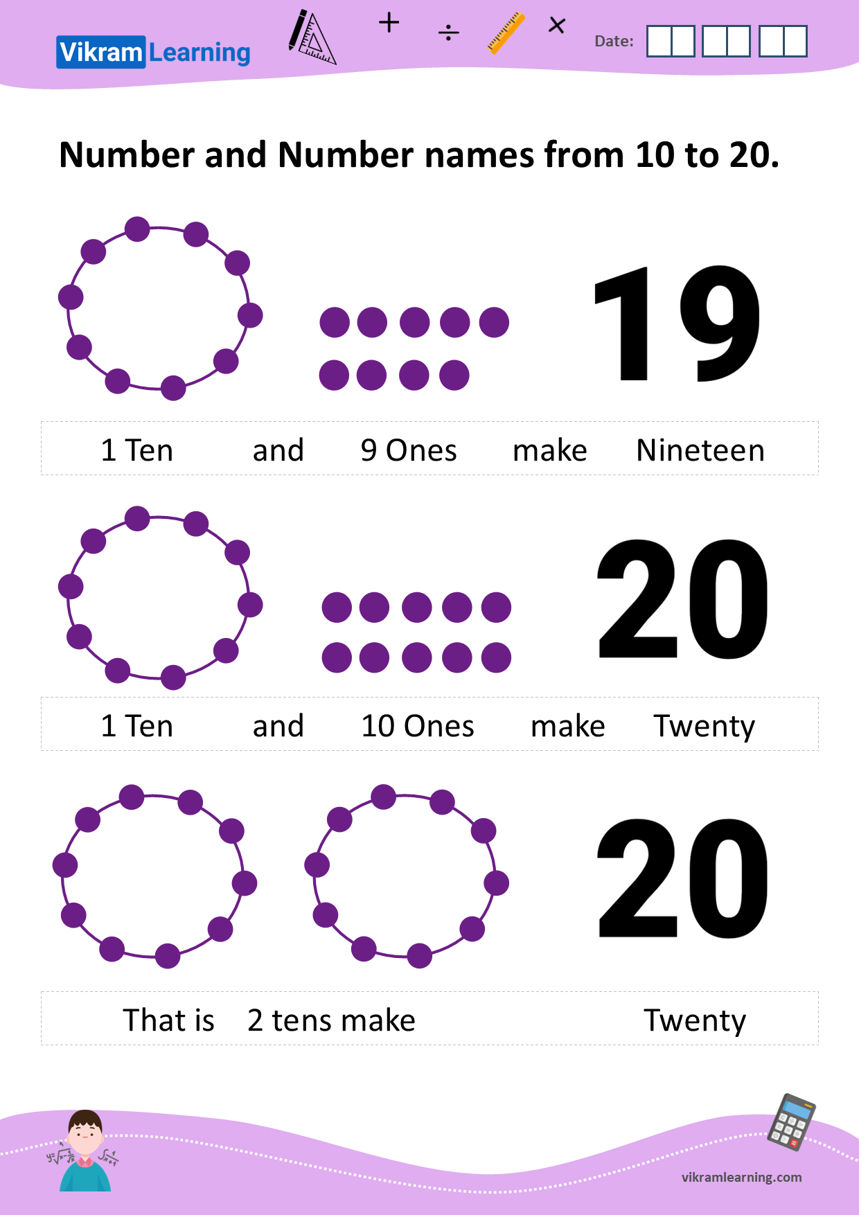 Number Words Up To 100 Worksheet