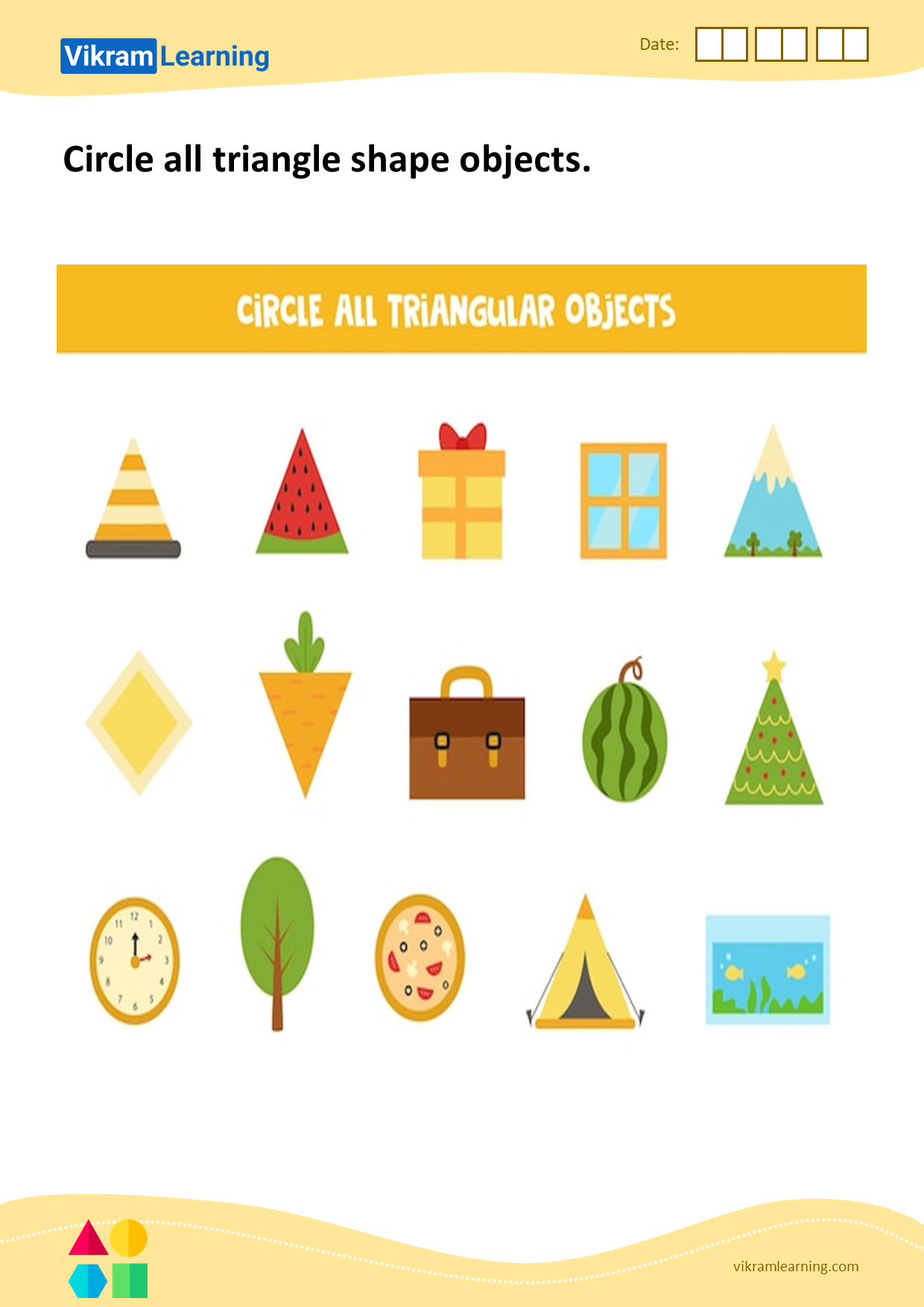 Shapes-Triangle interactive worksheet