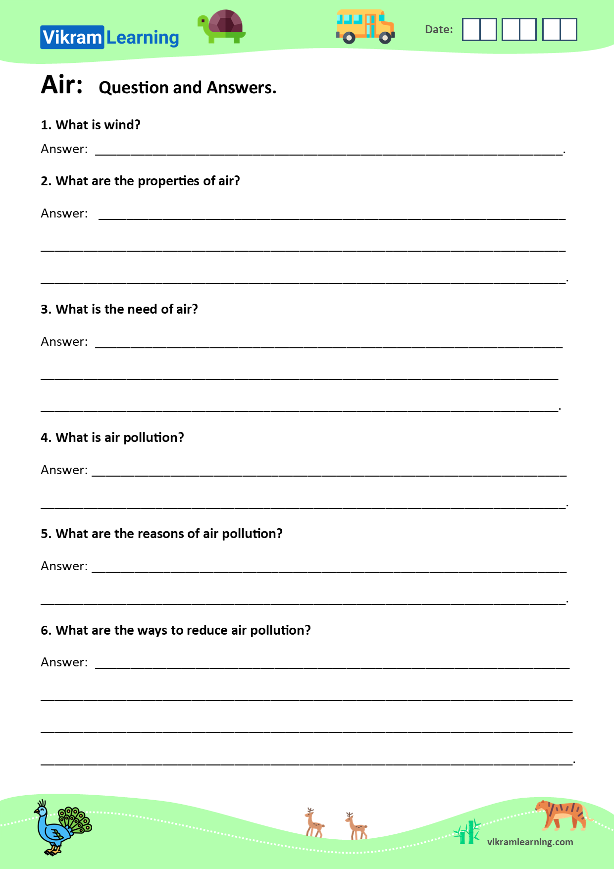 Download air, properties of air, air pollution, air pollution sources, airborne diseases, ways to reduce air pollution pdf worksheets and image worksheets, free to download worksheets