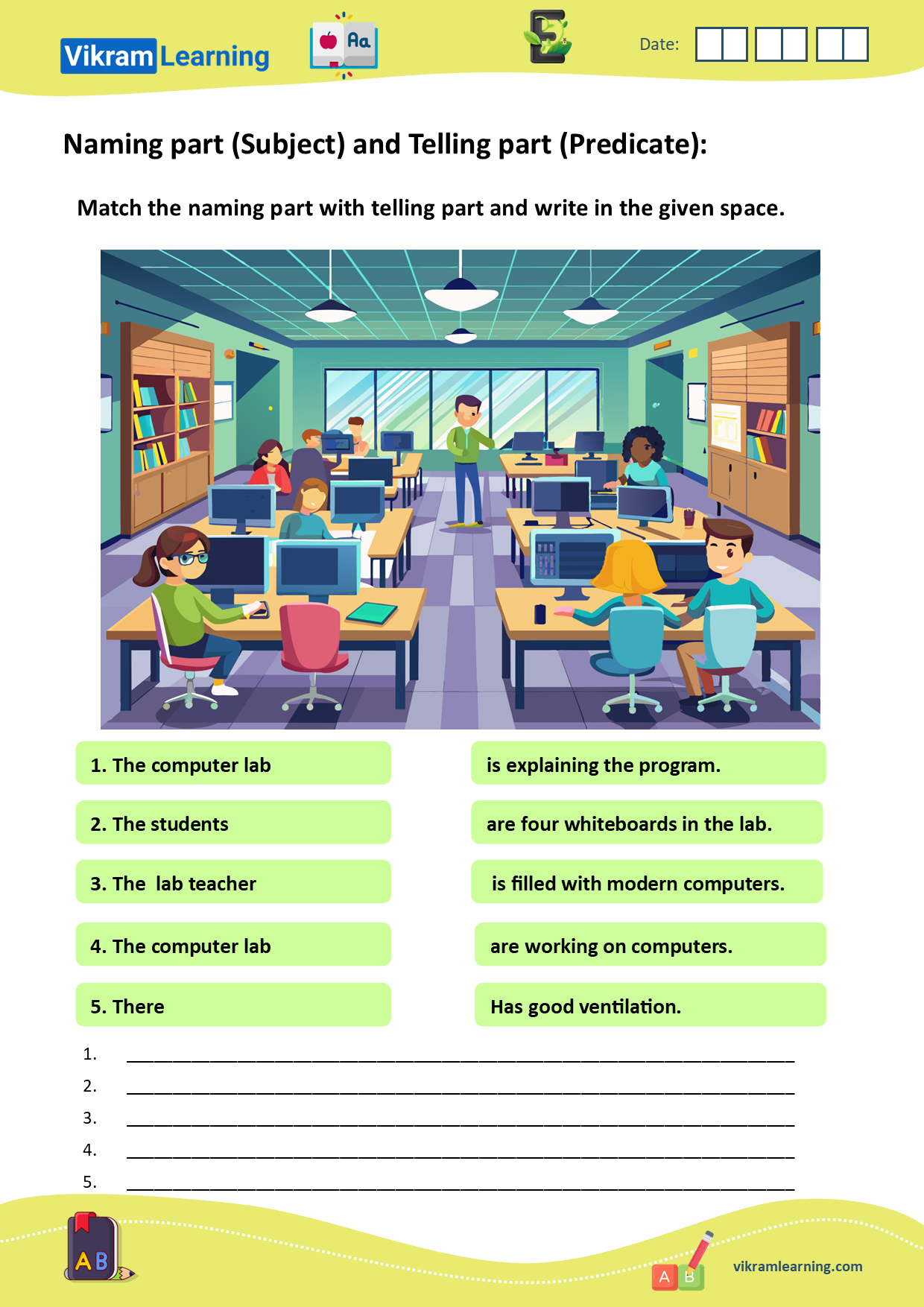 Download naming part (subject) and telling part (predicate) worksheets, subject and predicate worksheets worksheets