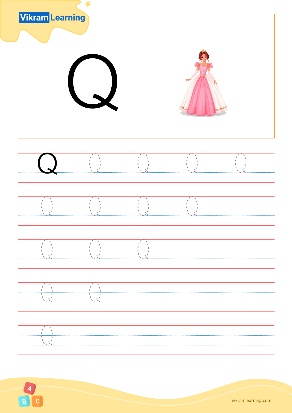 Download letter q worksheets
