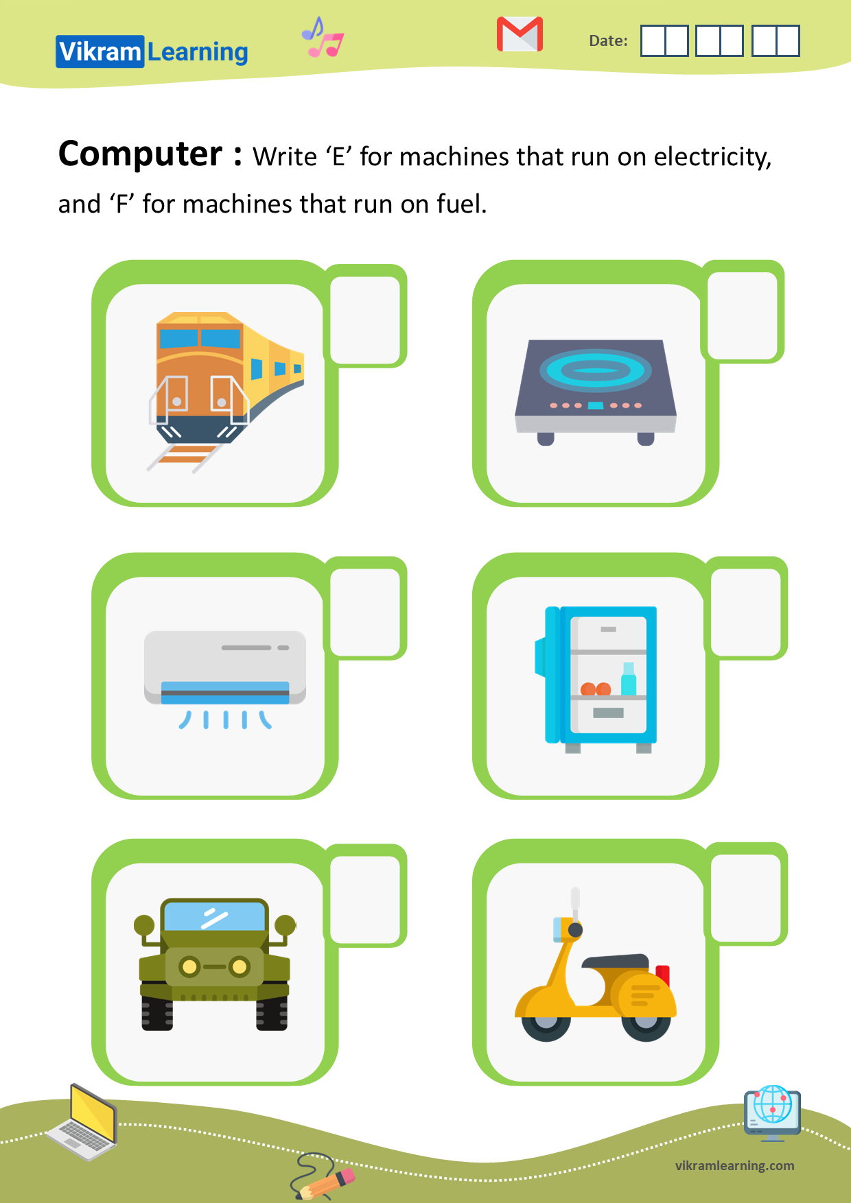 Download computer - a machine worksheets