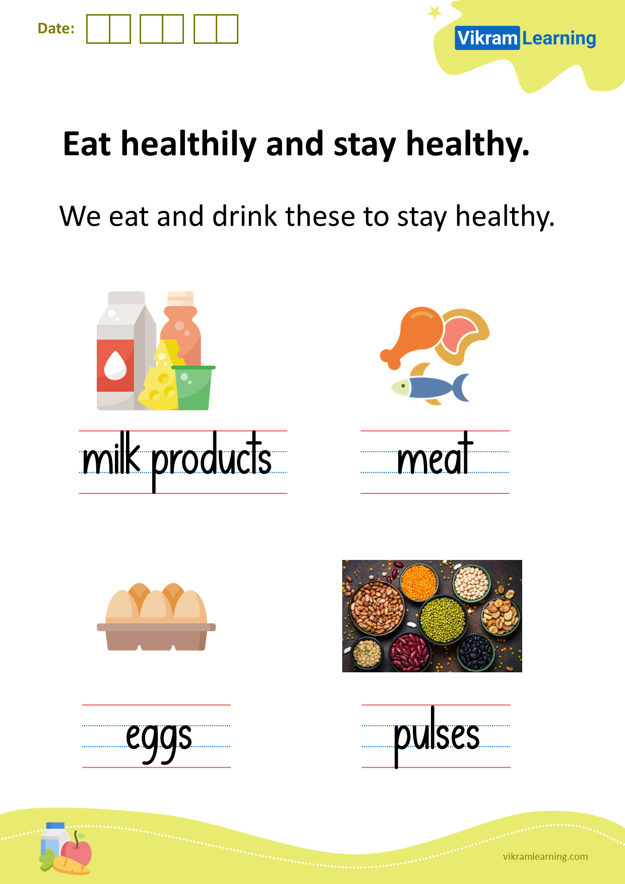 Download eat healthily and stay healthy worksheets