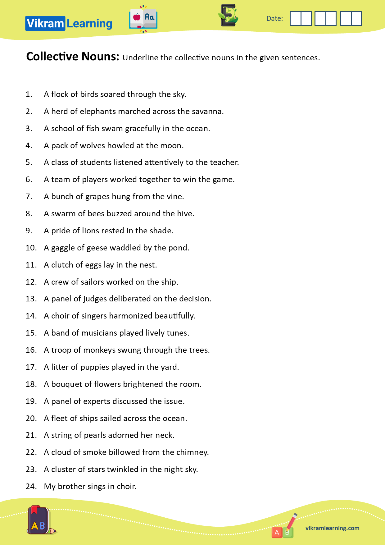 Download collective nouns pdf and image worksheets downloads worksheets