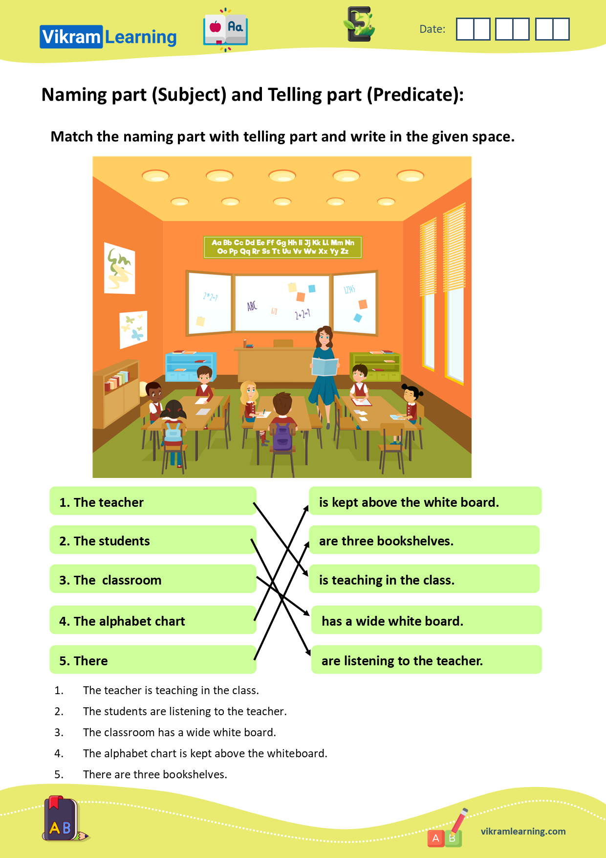 Download naming part (subject) and telling part (predicate) worksheets, subject and predicate worksheets worksheets