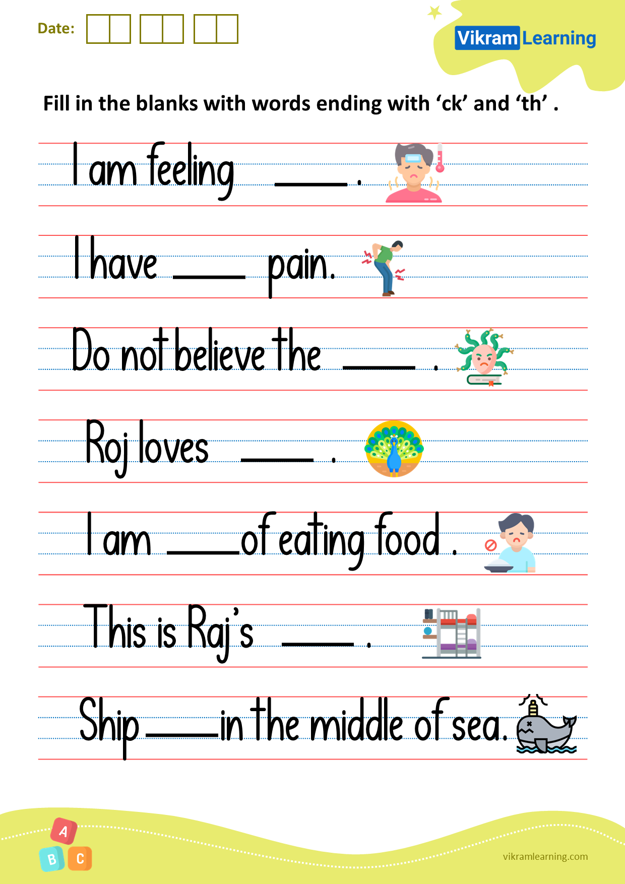 Download Words Ending With Ck And Th Worksheets For Free 