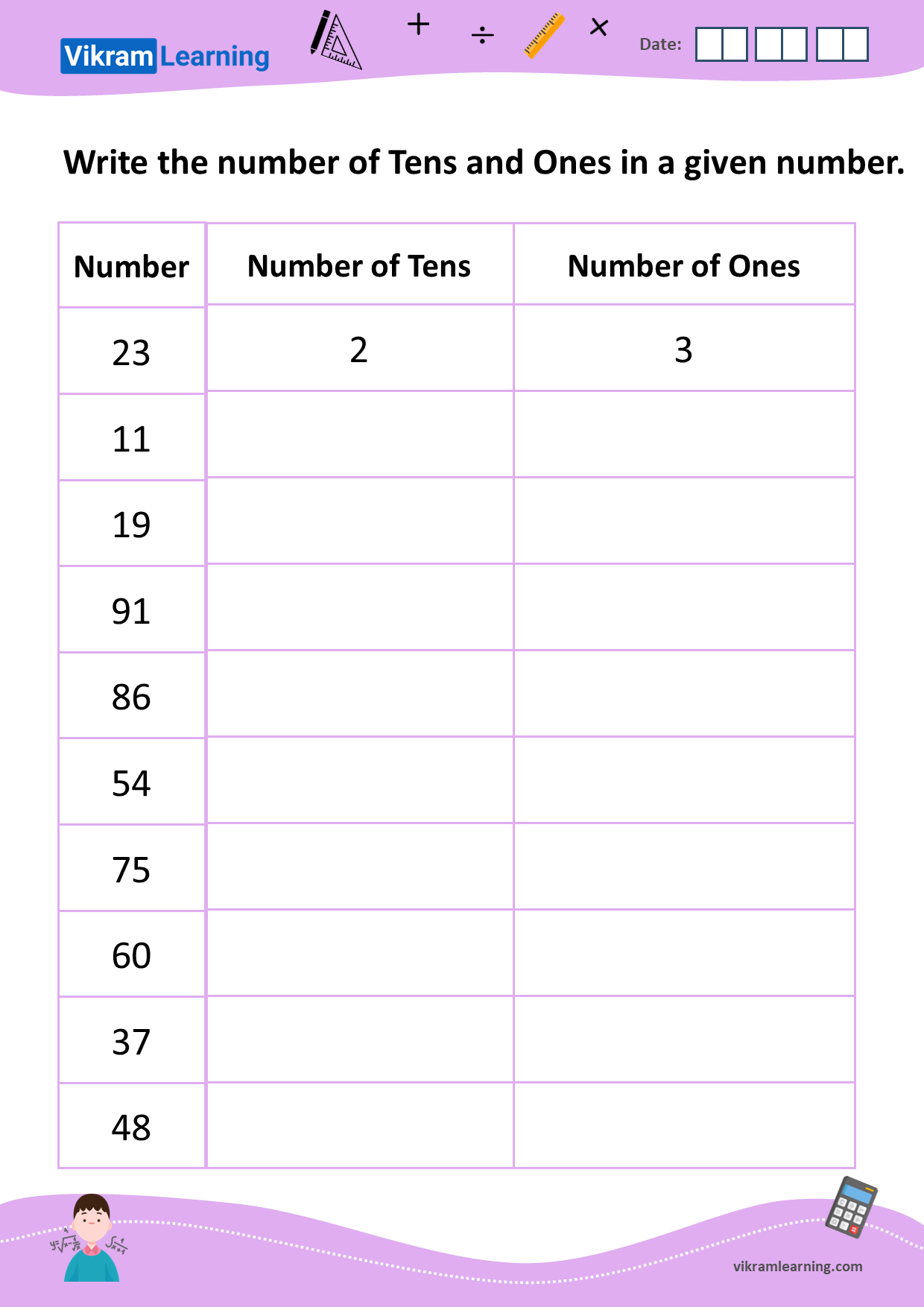 Download Tens And Ones Worksheets 9831