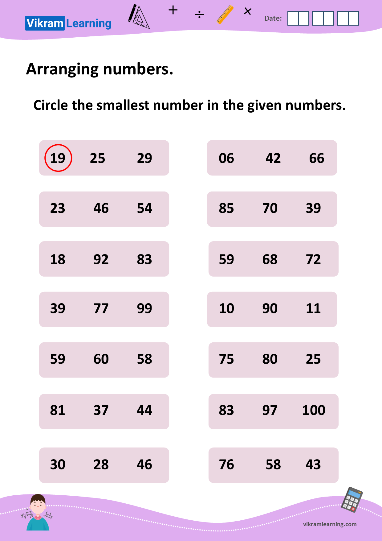 Download arranging numbers in ascending order, and descending order ...