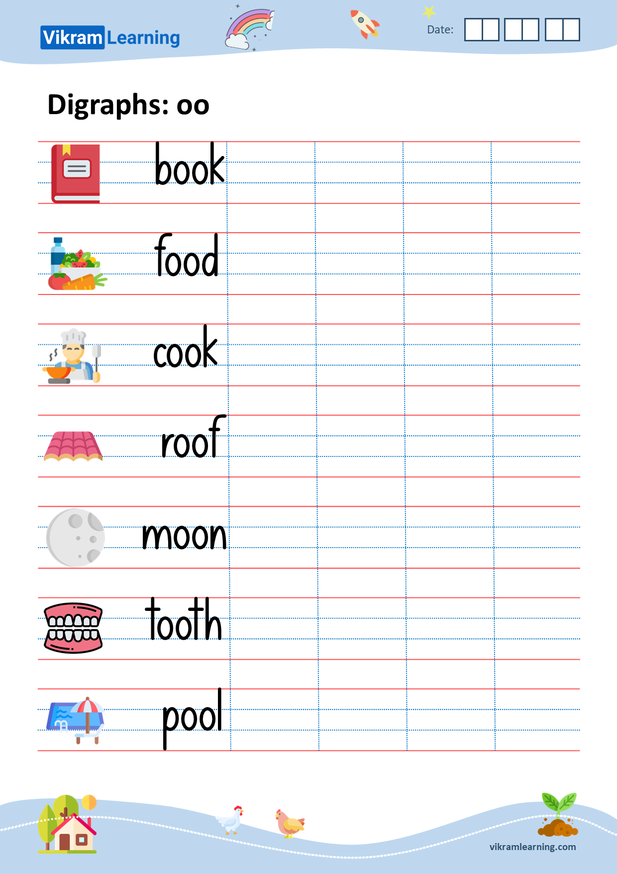 Download digraphs: oo worksheets