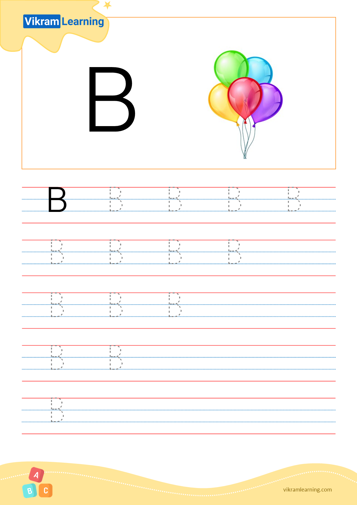 Download letter b worksheets