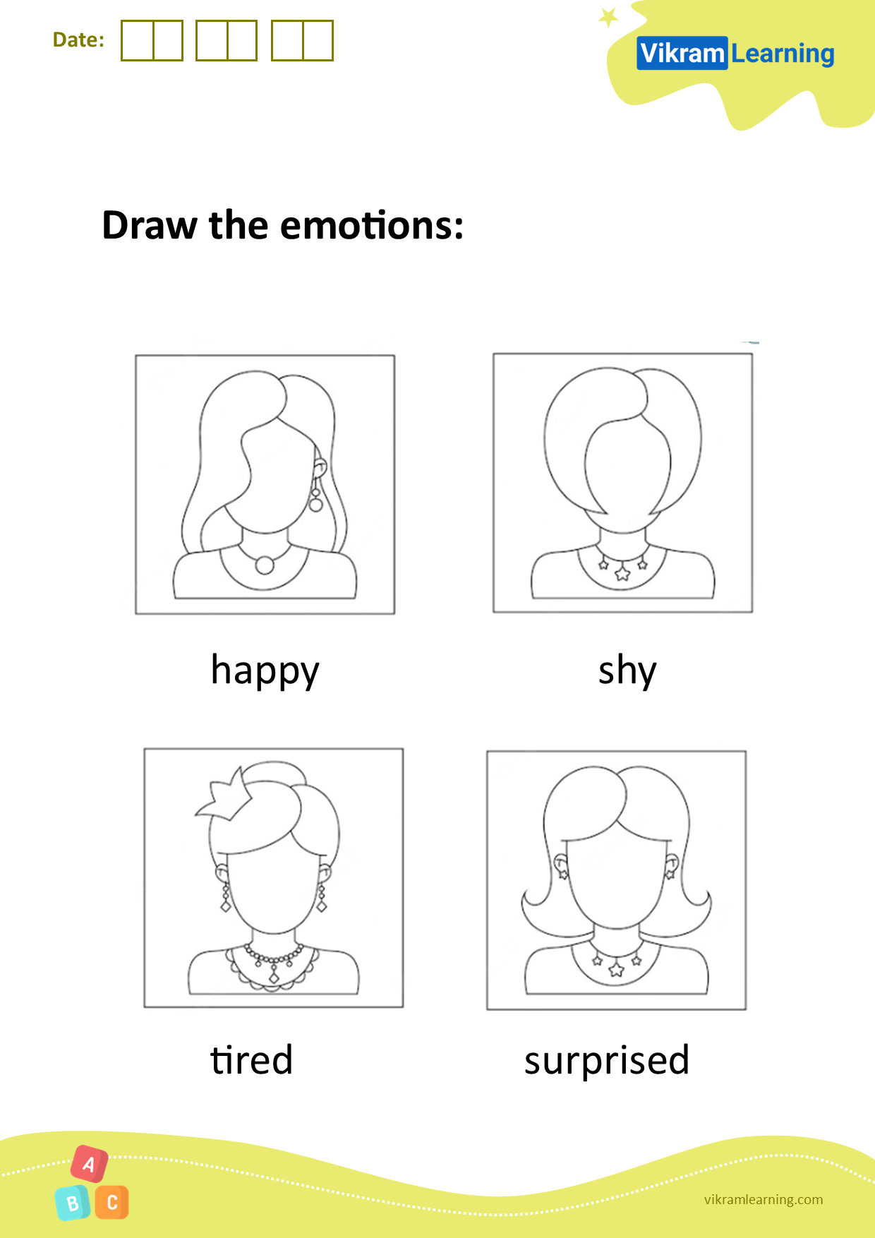 download-draw-the-emotions-worksheets-vikramlearning