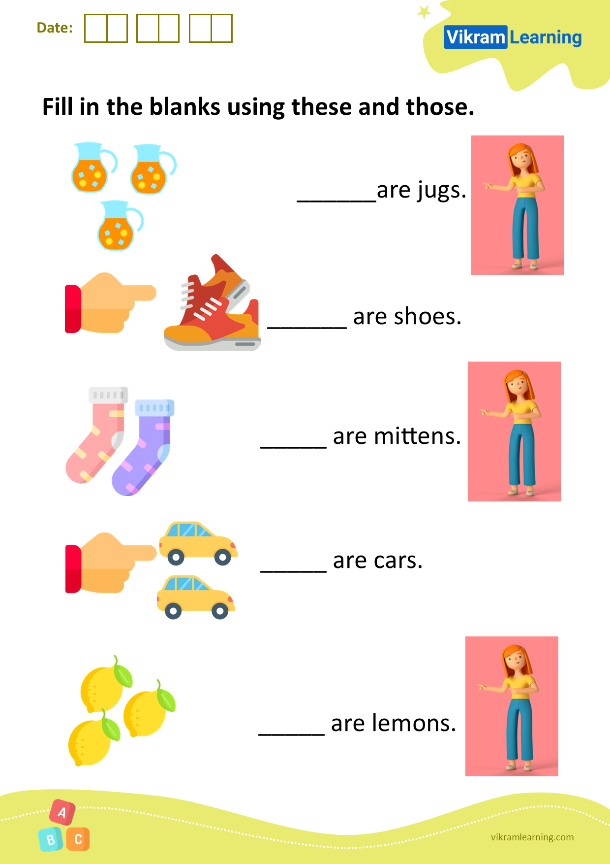 Number Line Fill In The Blanks Worksheets