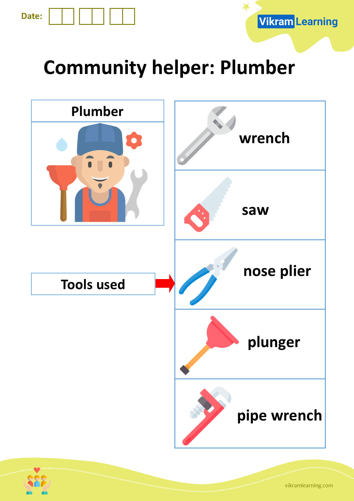 Download community helper: plumber worksheets