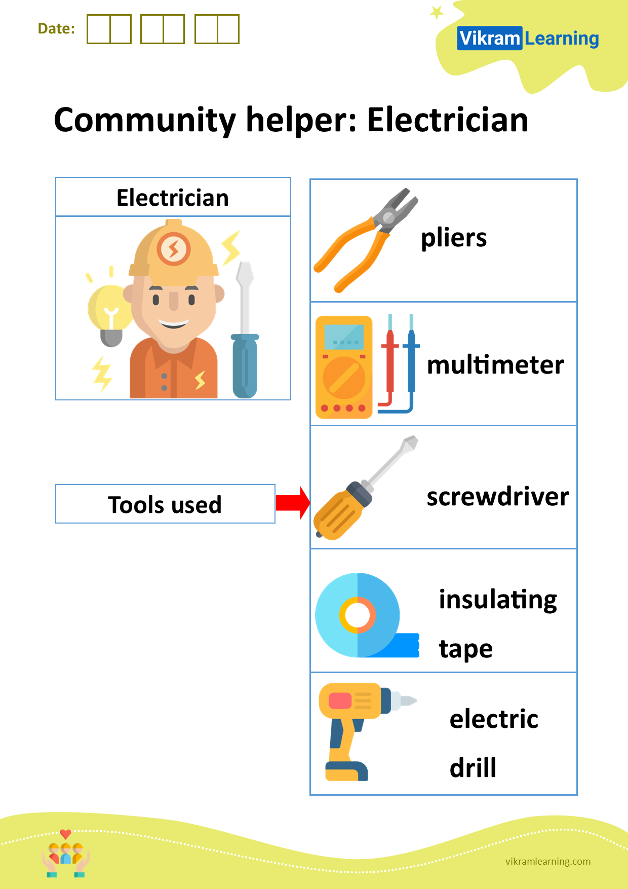 Download community helper: electrician worksheets