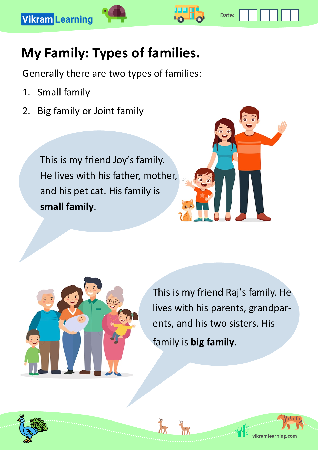 Download my family, types of families, and family tree worksheets ...