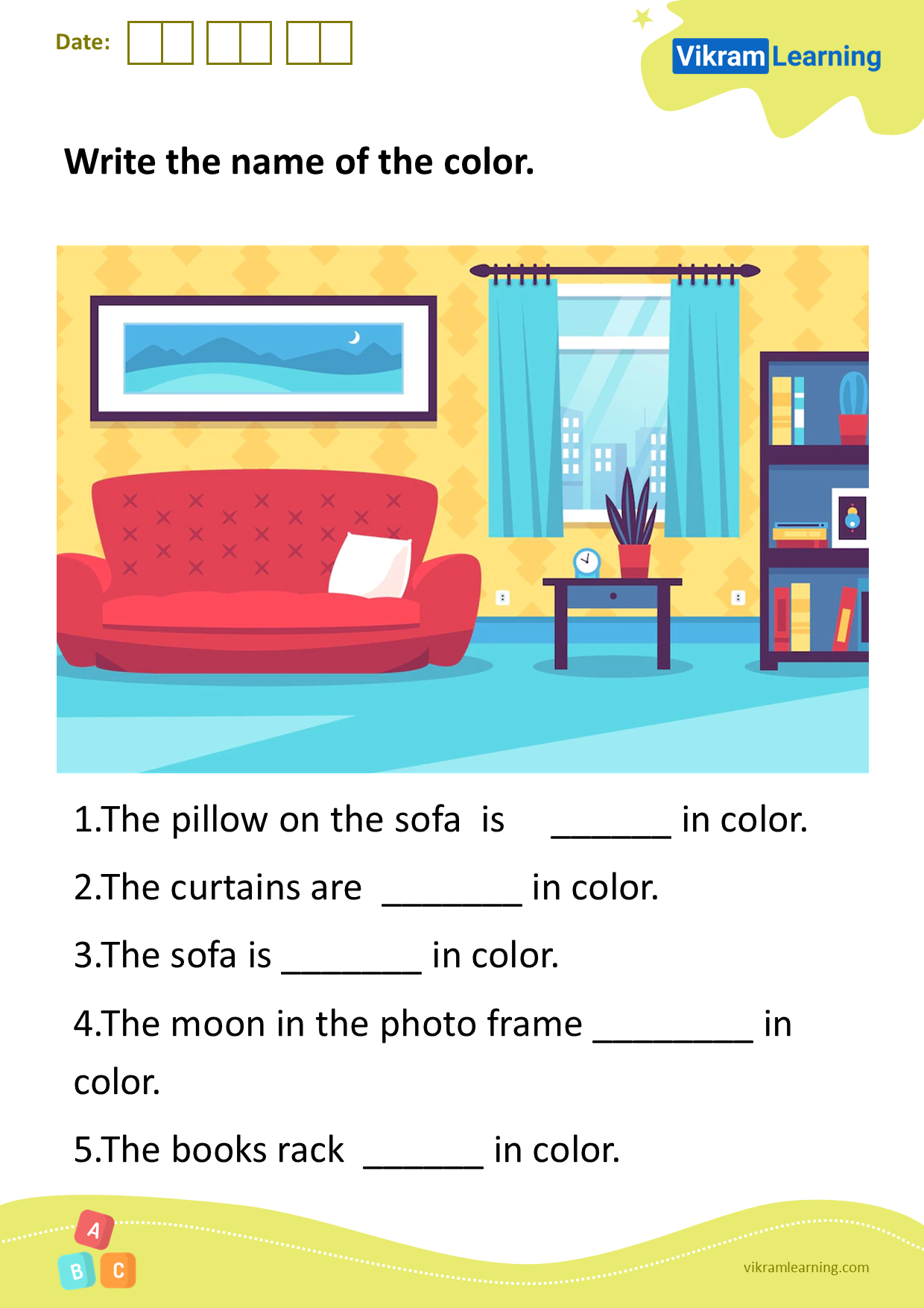 Download write the name of the color worksheets