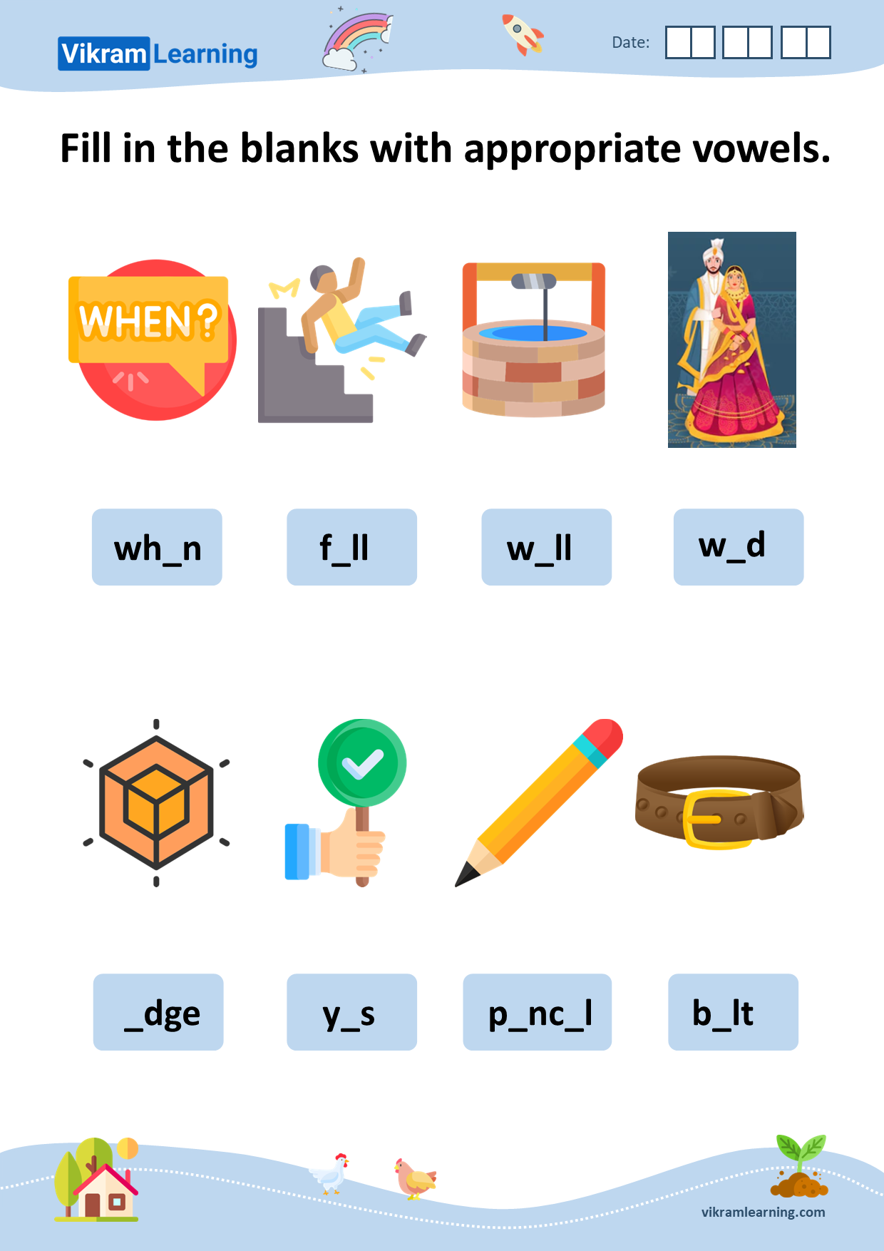 Download phonics short and long vowel sounds 'e' worksheets