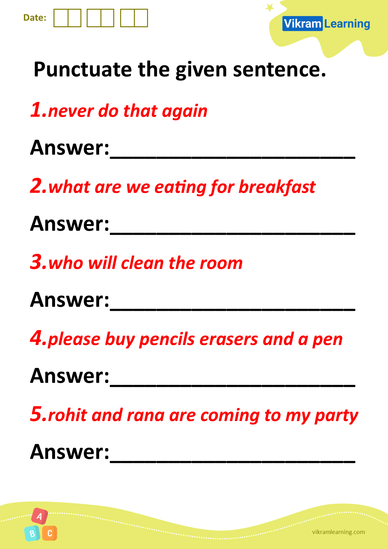 download-punctuate-the-given-sentence-worksheets-vikramlearning