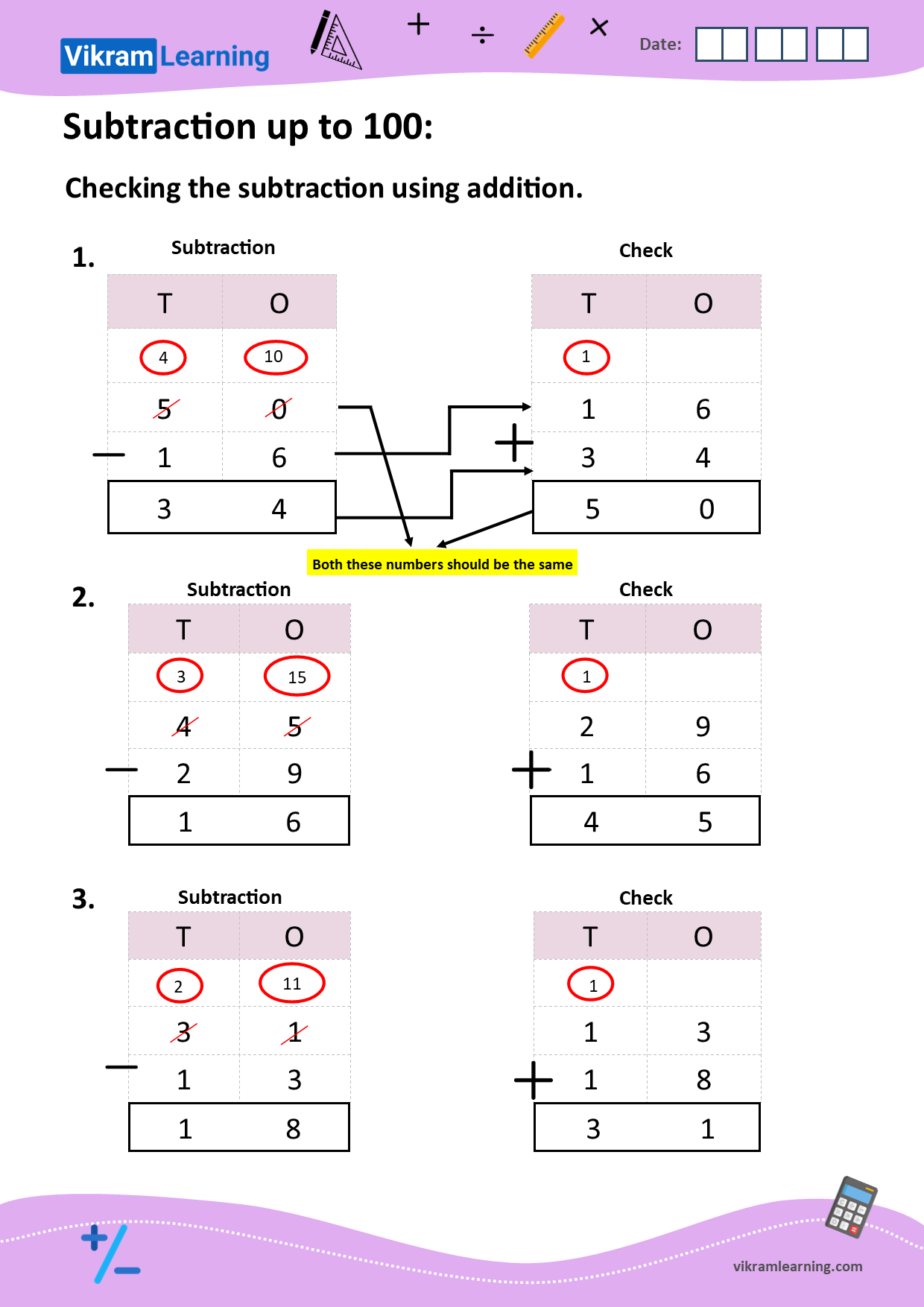 Download subtraction using splitting, subtraction using regrouping, subtraction properties, estimate difference, subtraction on number grid, subtraction up to 100 with regrouping worksheets, subtraction up to 100 with regrouping pdf worksheets, free worksheets. worksheets