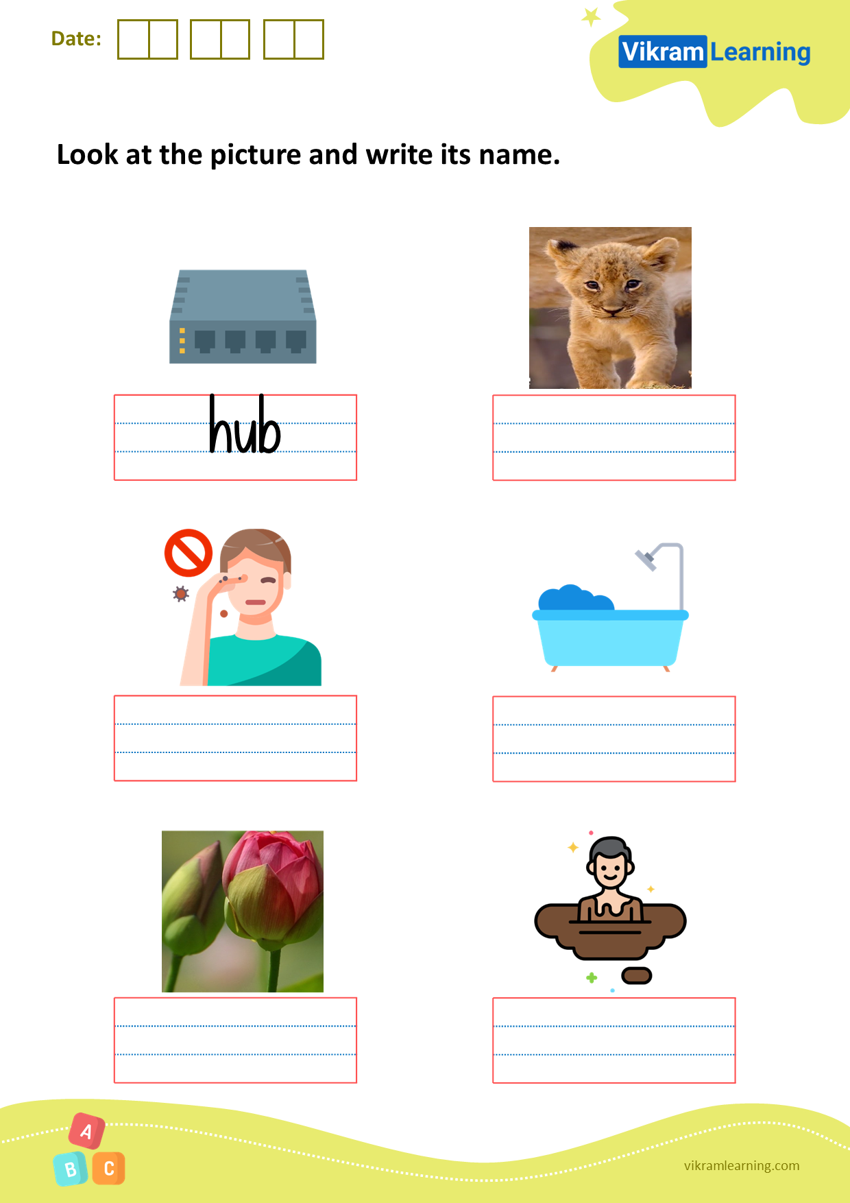 Download look at the picture and write its name worksheets