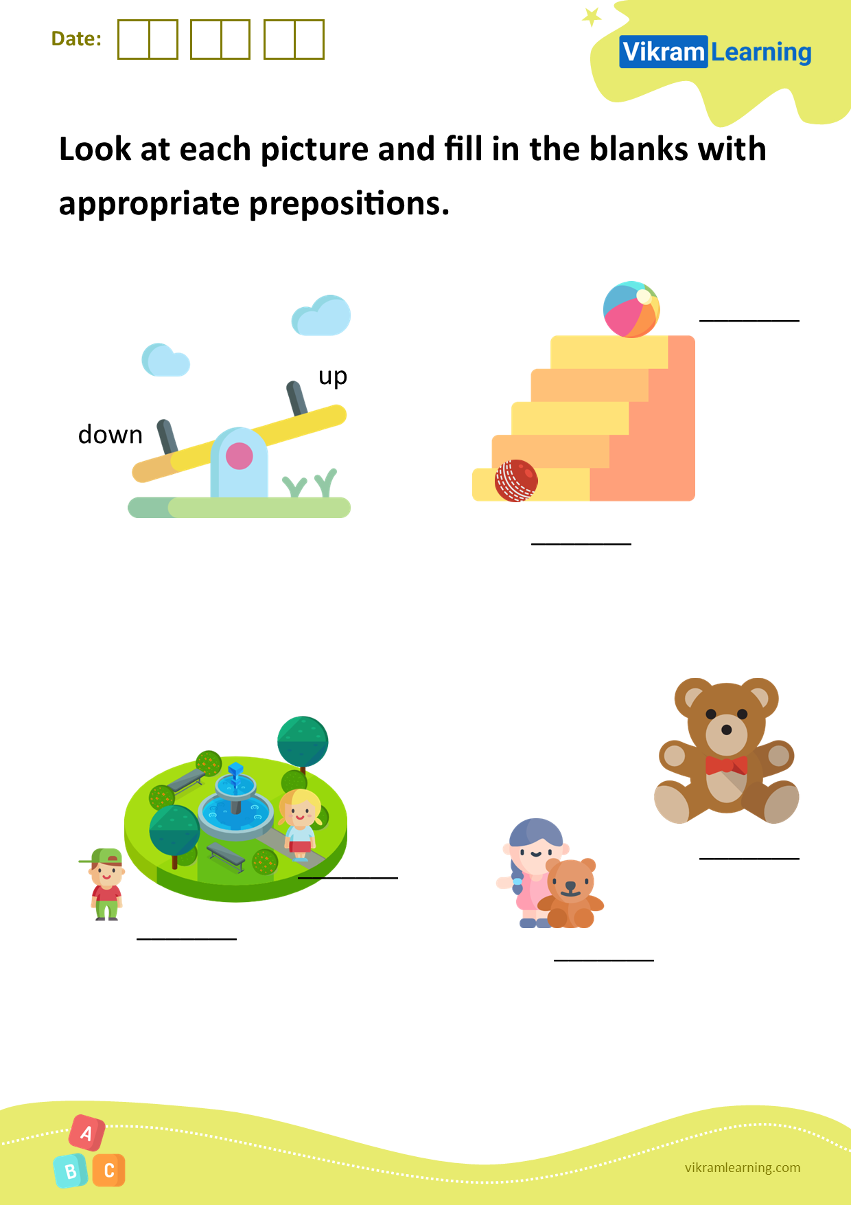 Download look at each picture and fill in the blanks with appropriate prepositions worksheets