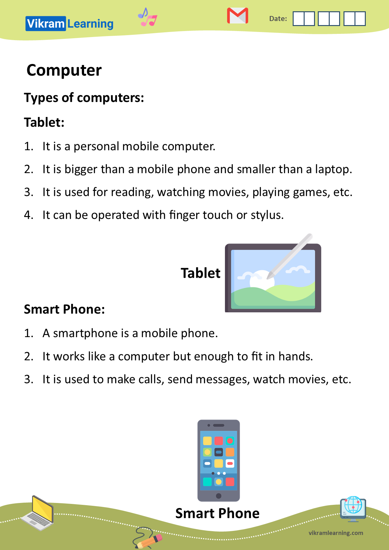 Download computer - a machine worksheets