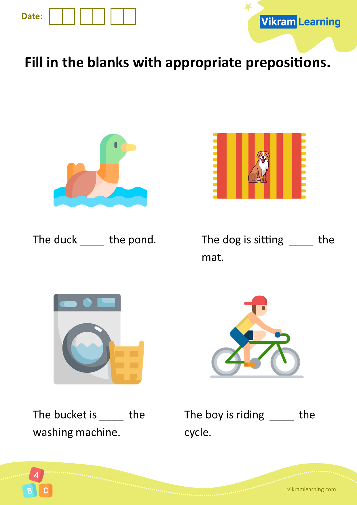 Download fill in the blanks with appropriate prepositions worksheets