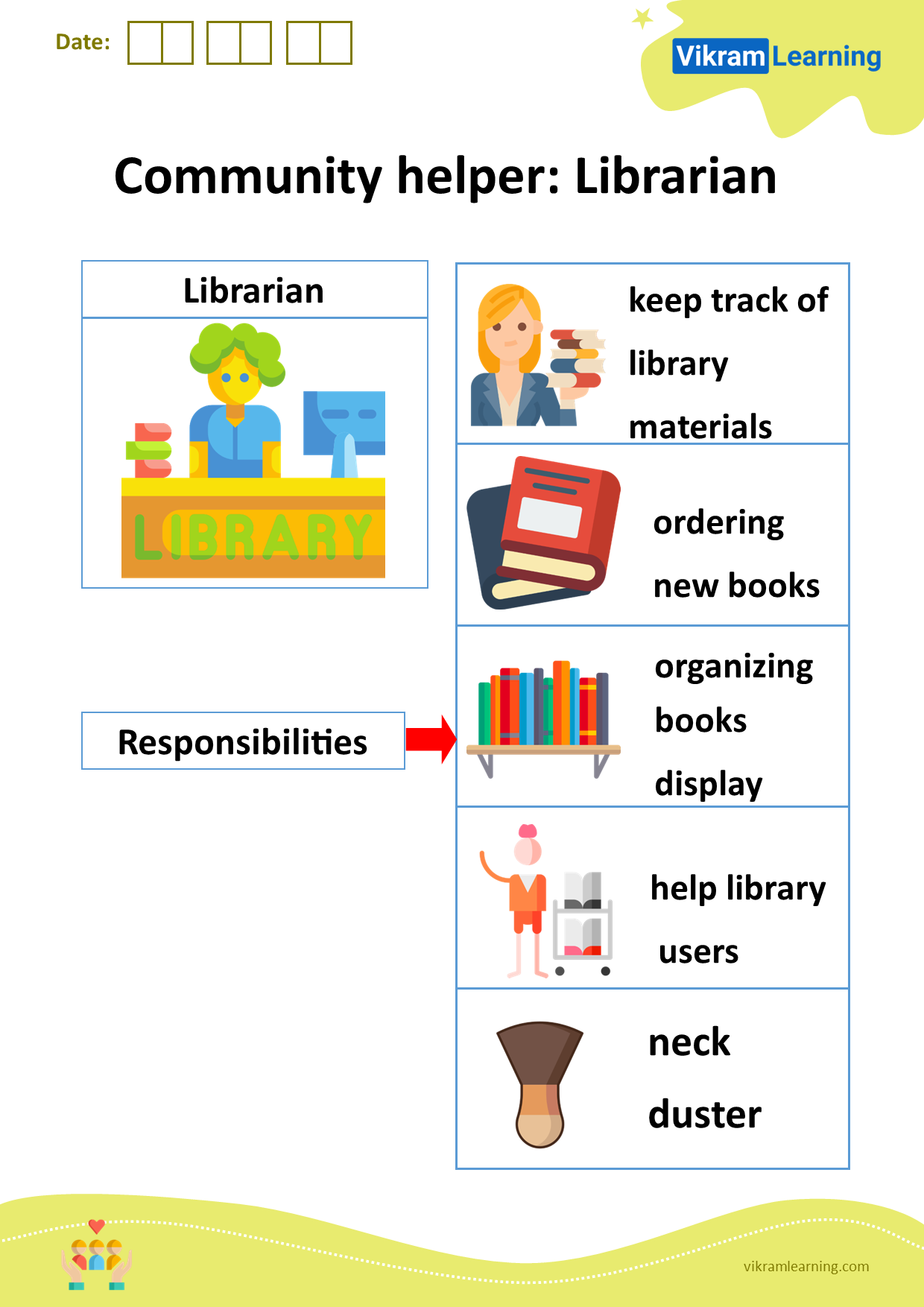 Download community helper: librarian worksheets