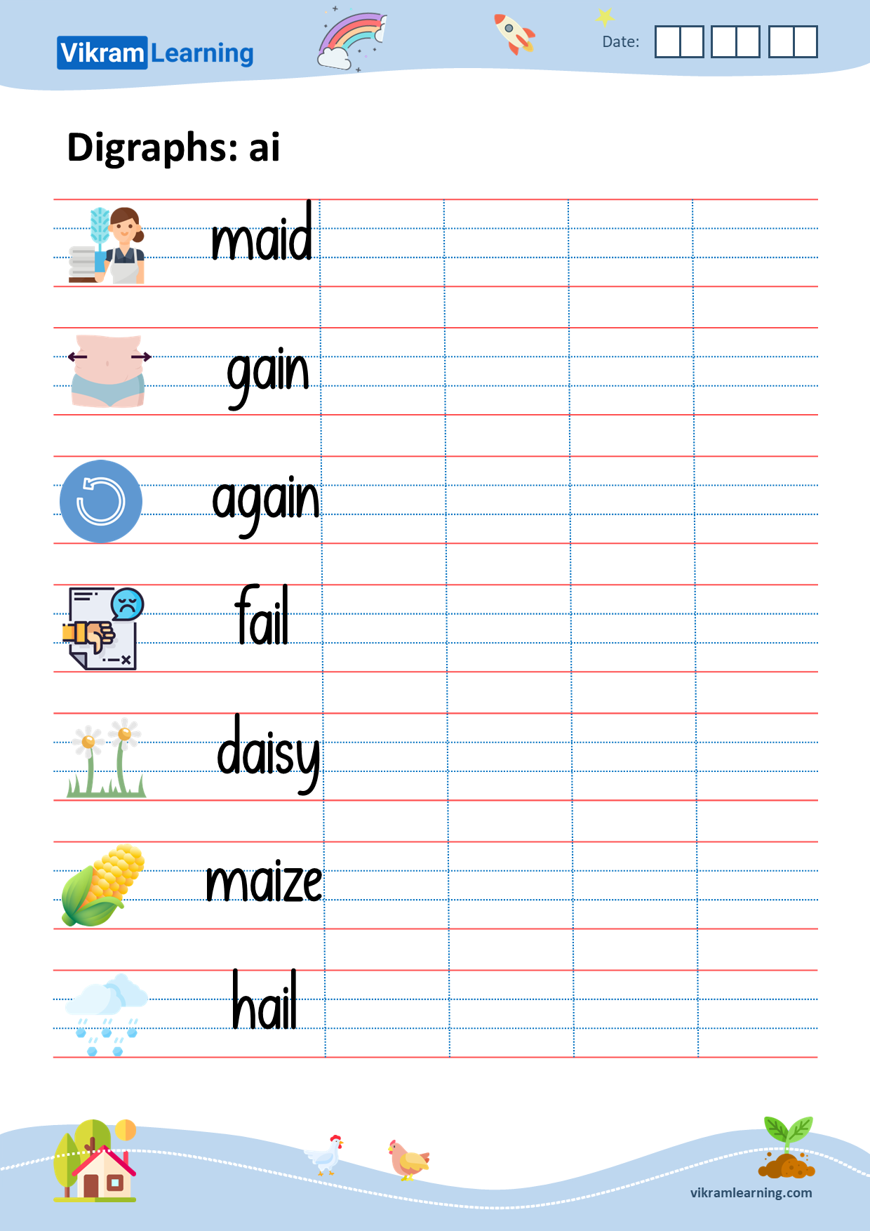 Download digraphs: ai worksheets