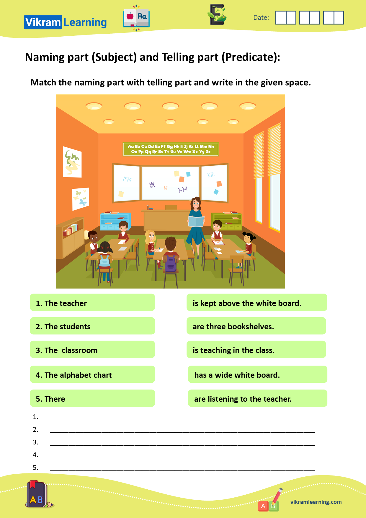 Download naming part (subject) and telling part (predicate) worksheets, subject and predicate worksheets worksheets