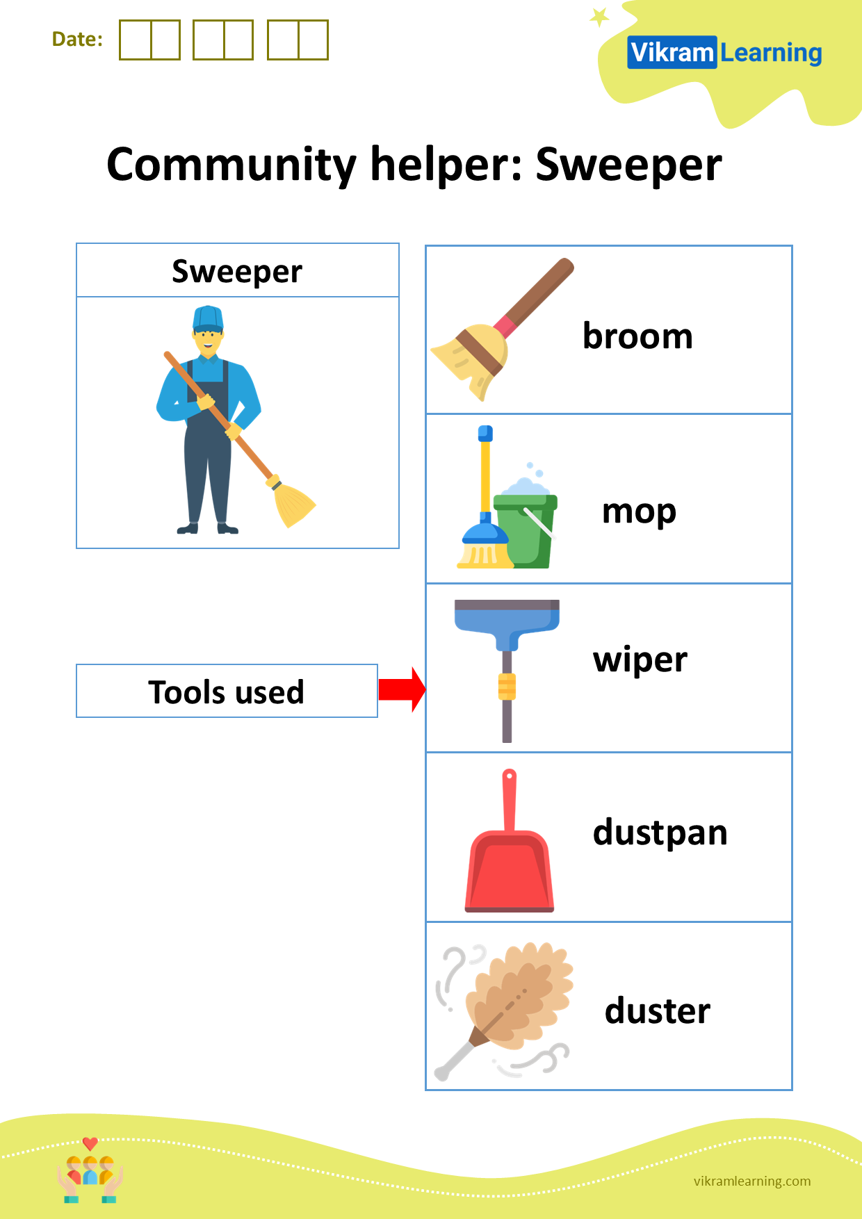 Download community helper: sweeper worksheets