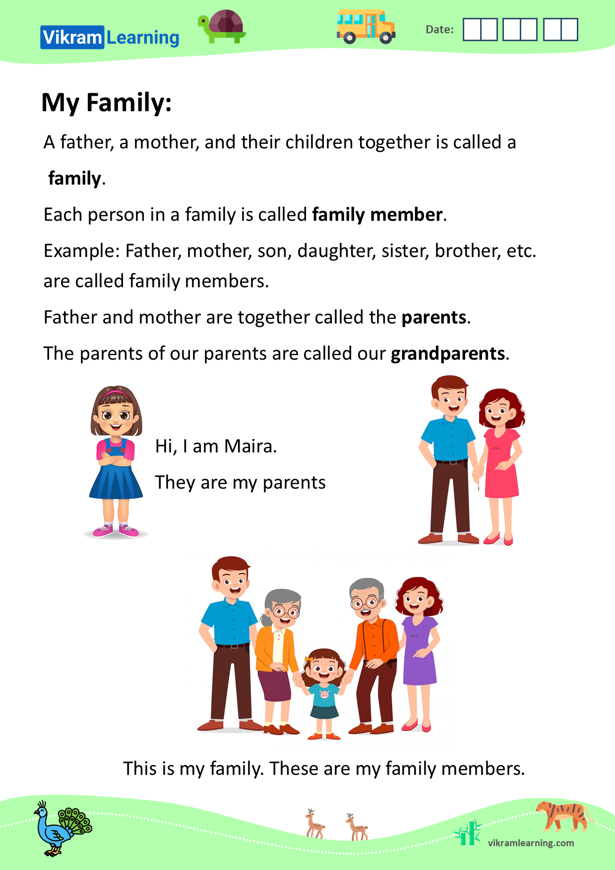 Download my family, types of families, and family tree worksheets ...