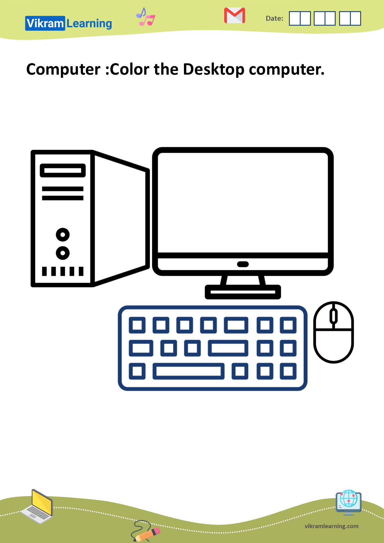 Download computer - a machine worksheets