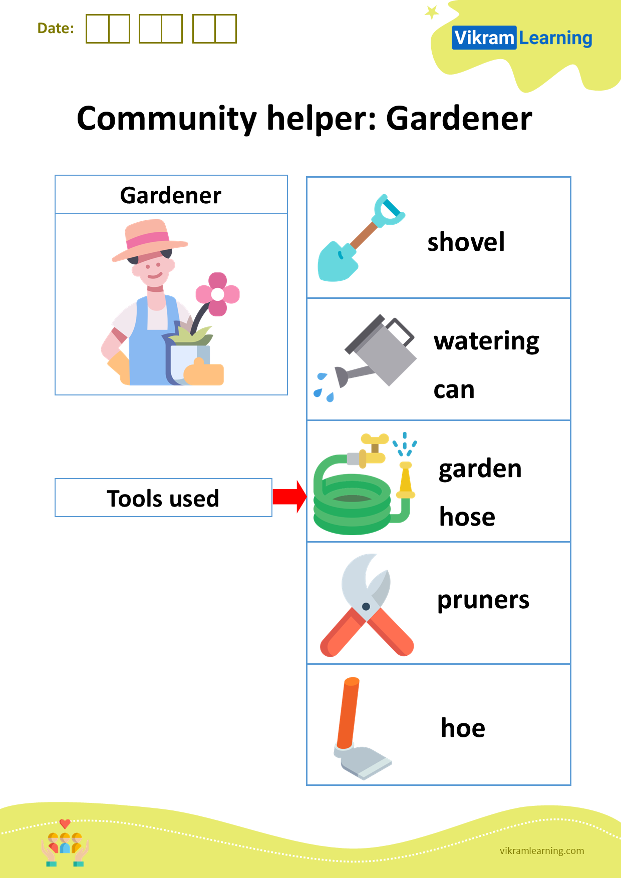 Download community helper: gardener worksheets