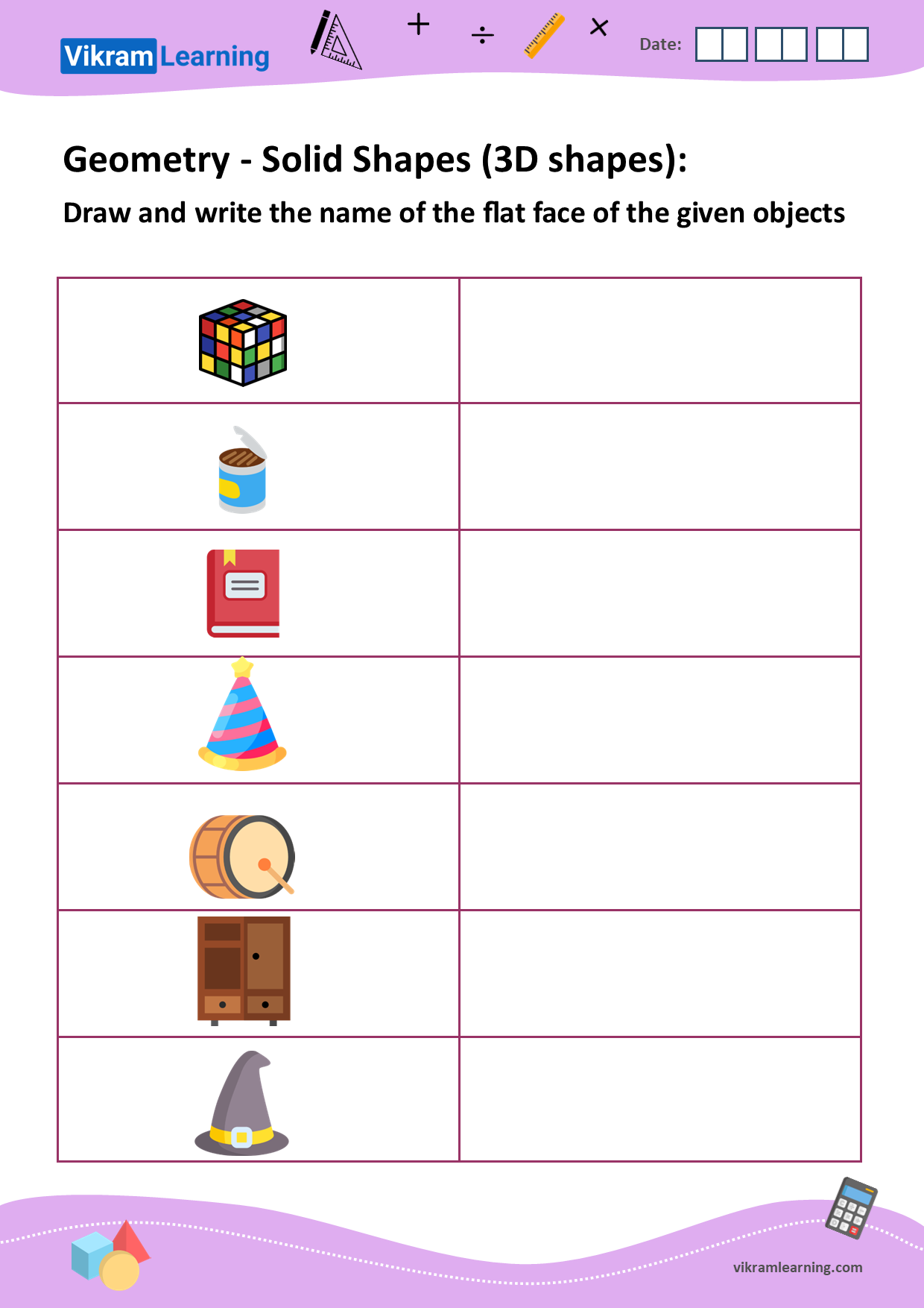 Download geometry shapes worksheets