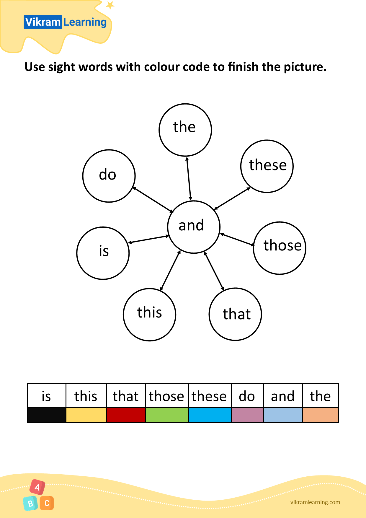 download-use-sight-words-with-colour-code-to-finish-the-picture-pattern-3-worksheets