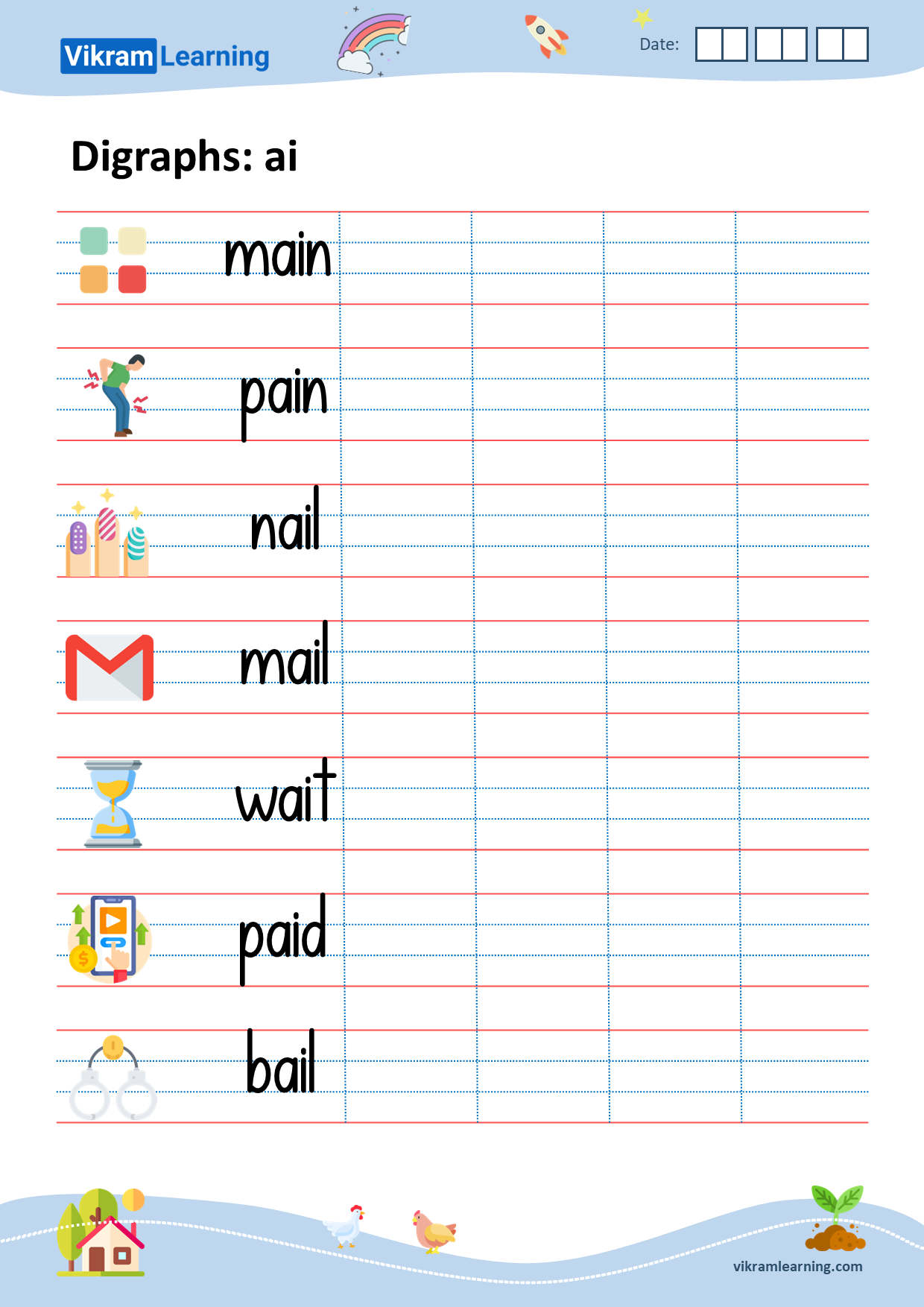 Download digraphs: ai worksheets