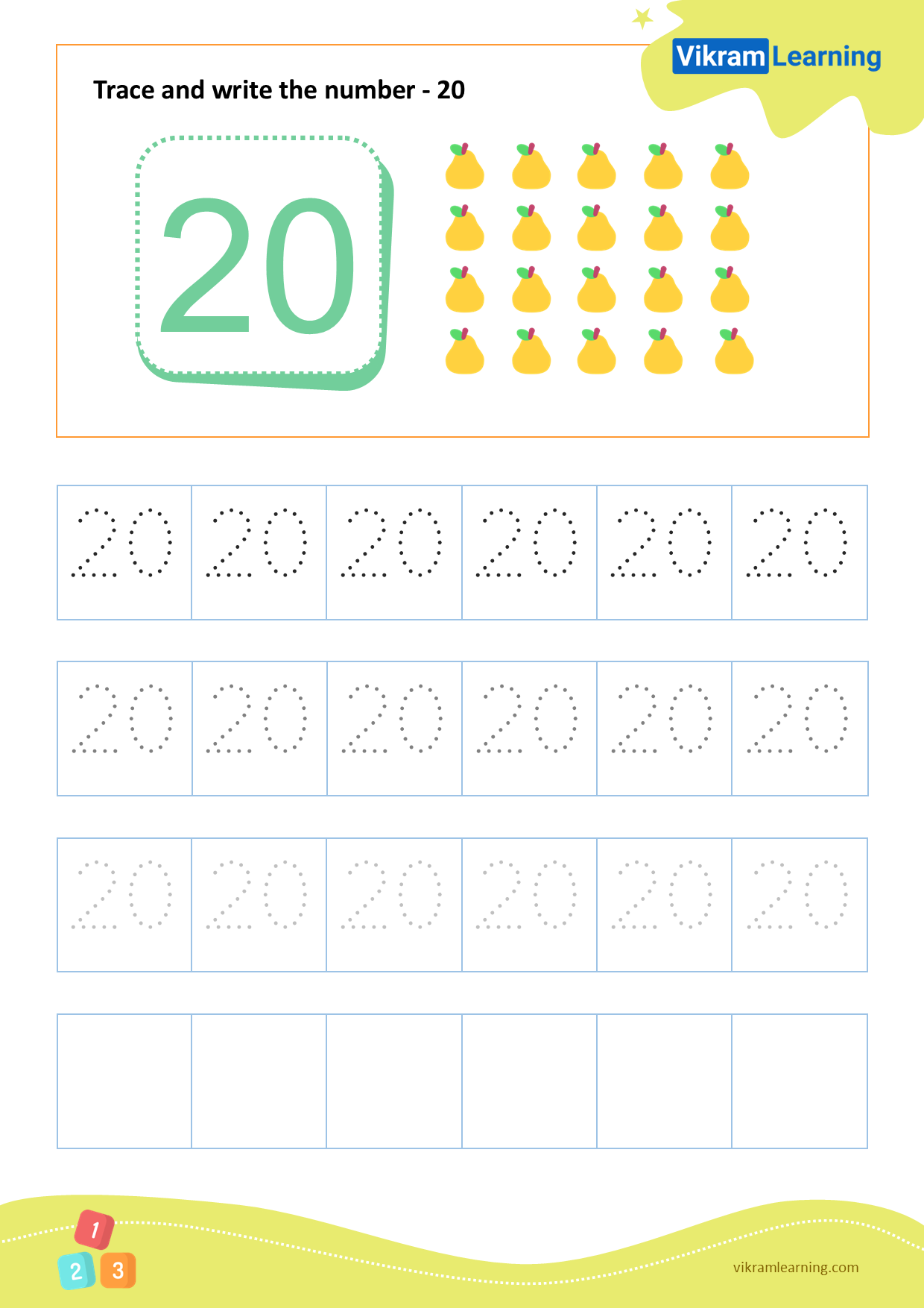Representing Numbers To 20 Worksheets