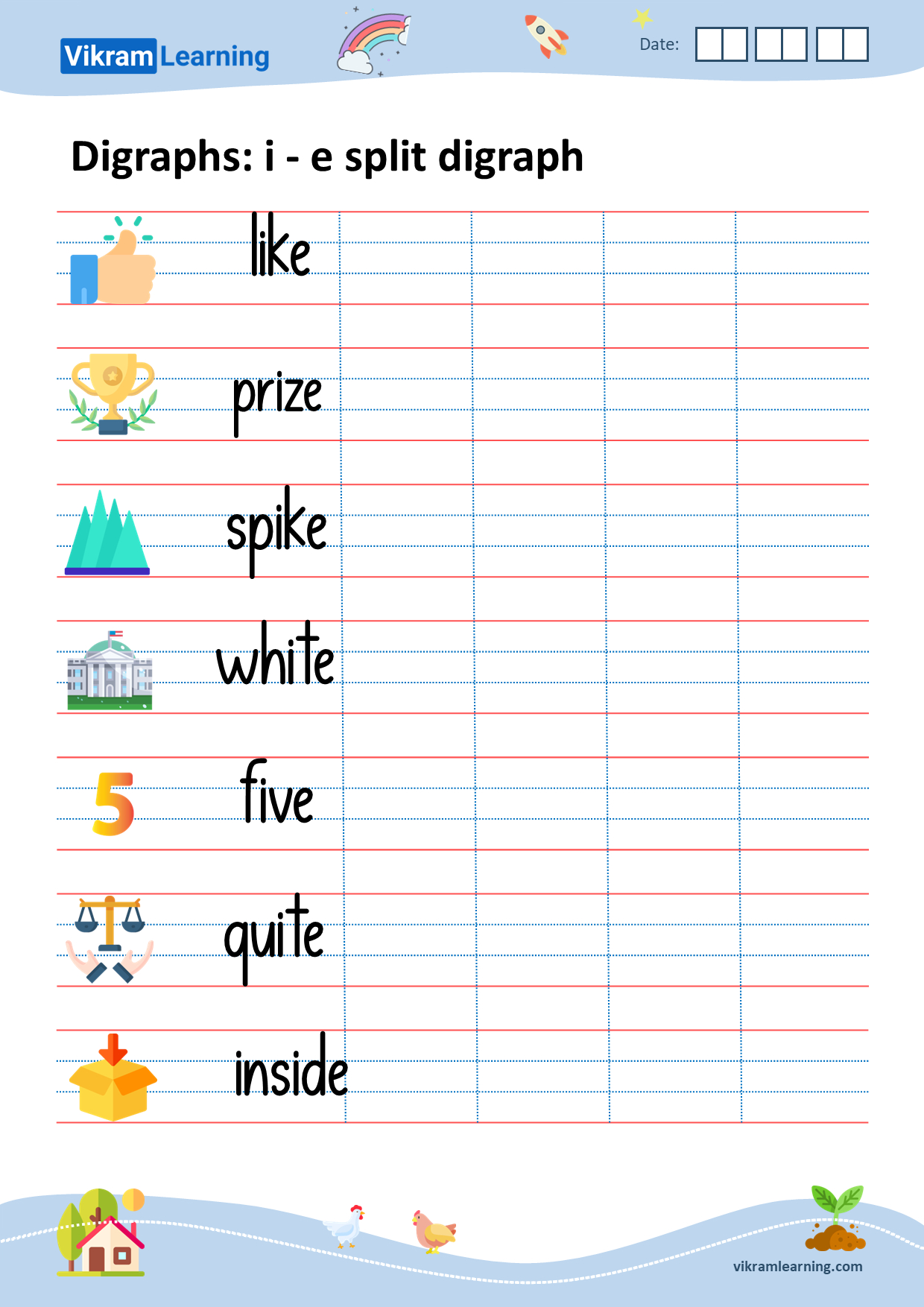 Download digraphs: i - e split digraph worksheets