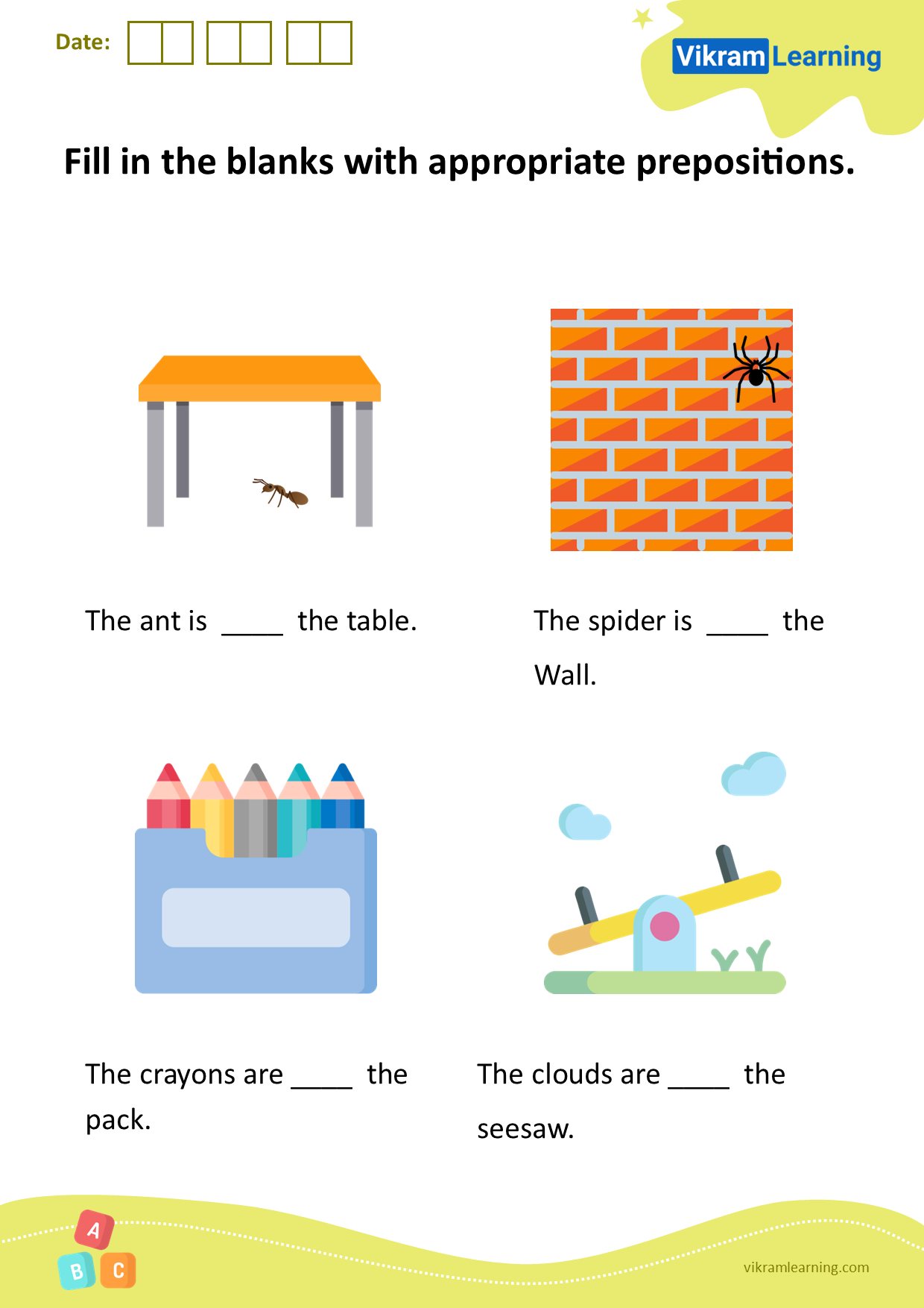 Download fill in the blanks with appropriate prepositions worksheets