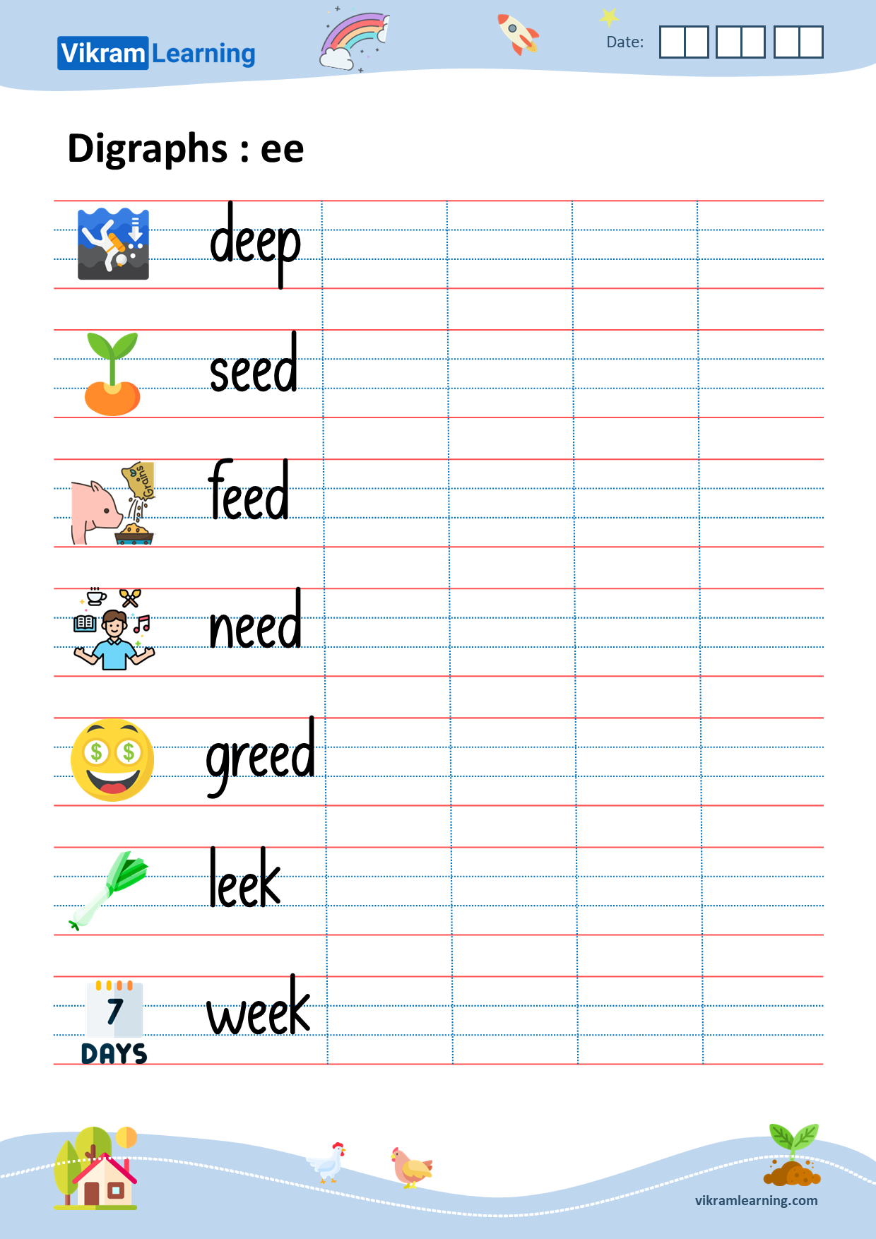 Download digraphs: ee worksheets